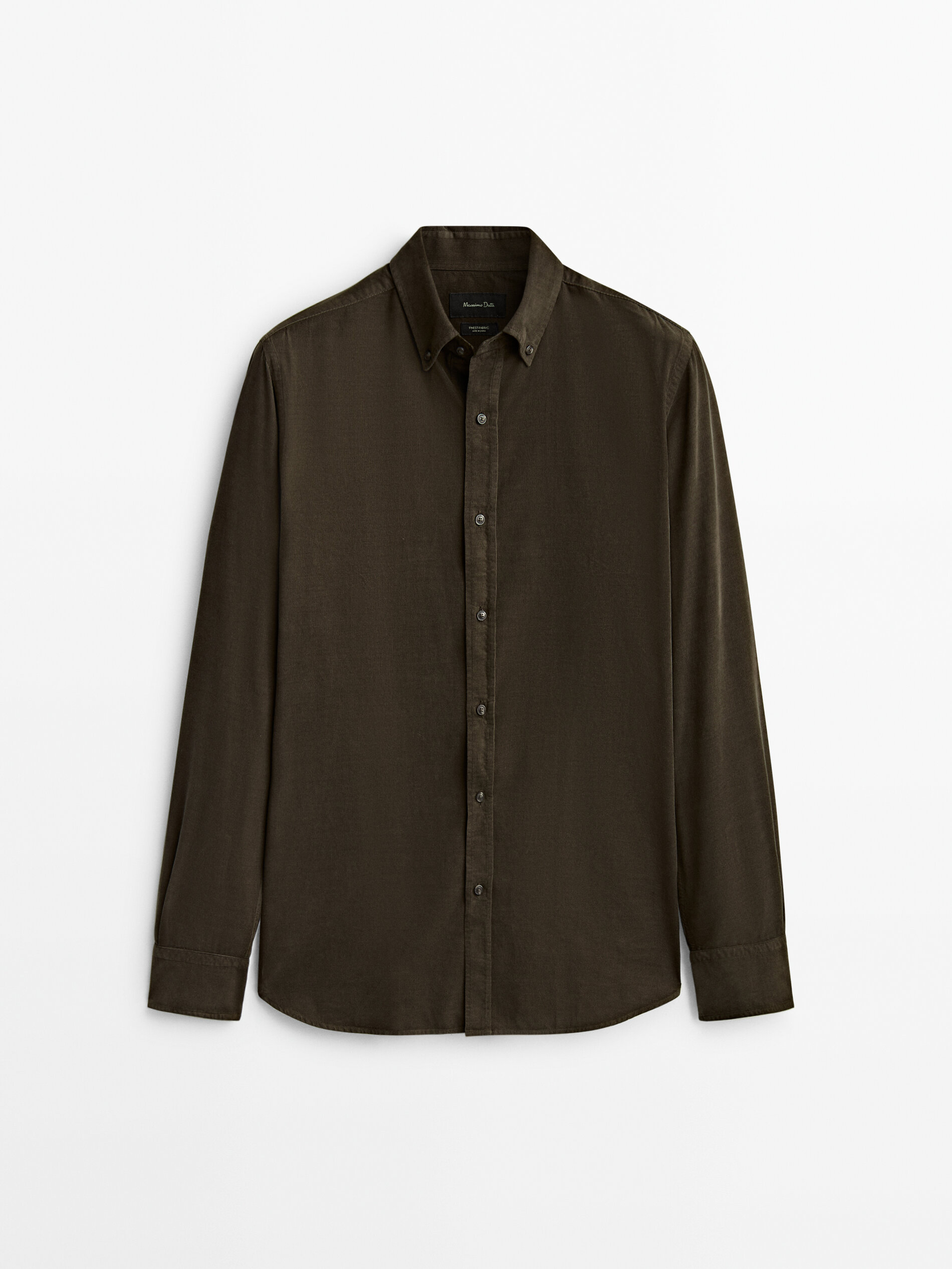 

Рубашка мужская Massimo Dutti 00135345818 серая L, 00135345818