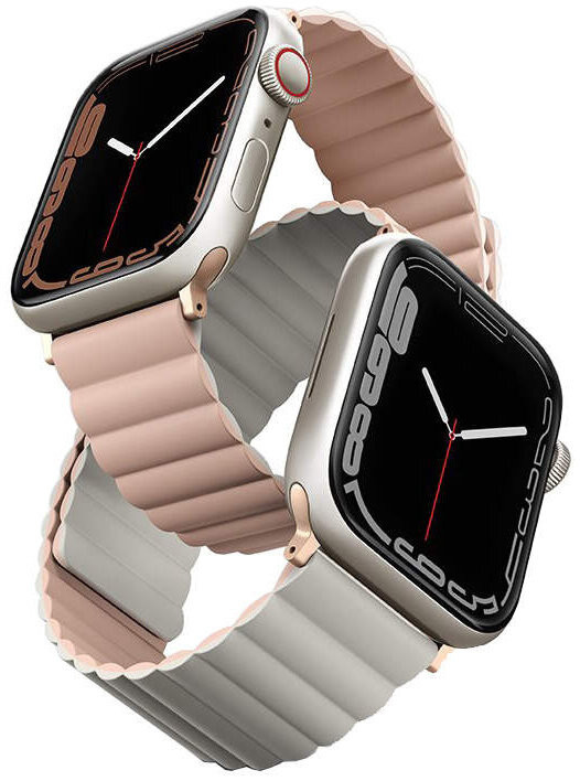 Ремешок Uniq Revix reversible Magnetic для Apple Watch 454442 мм PinkBeige 3790₽