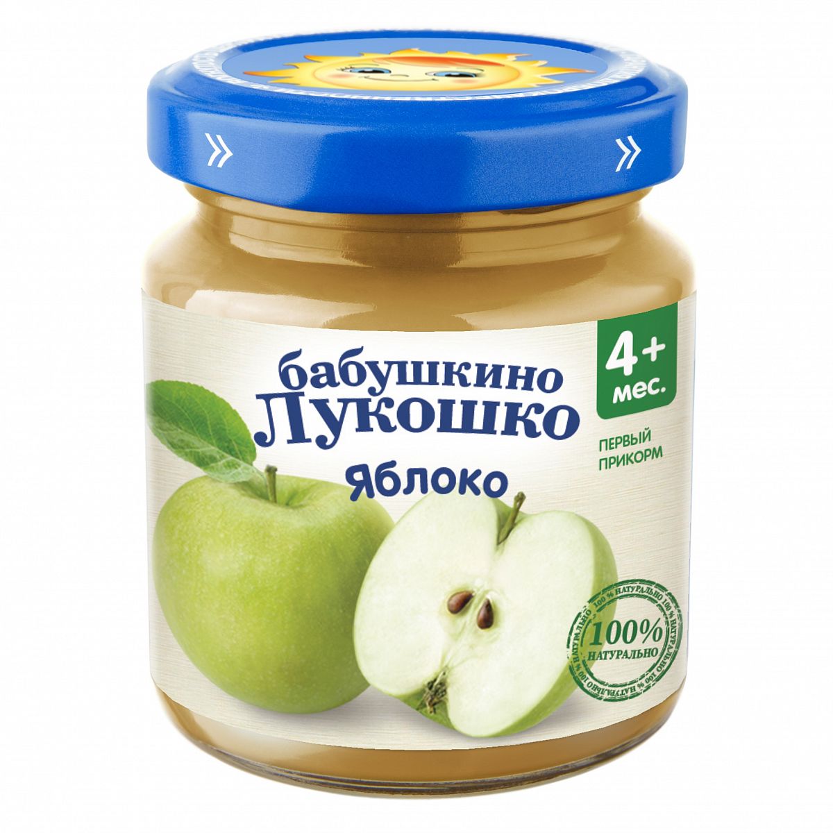 Пюре Бабушкино Лукошко яблоко с 4 месяцев 100 г