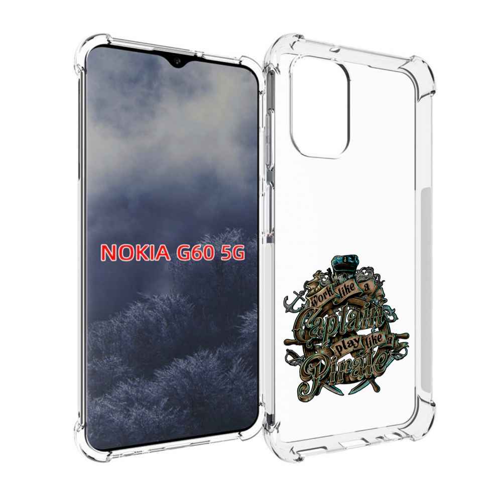 

Чехол MyPads капитан пиратов для Nokia G60 5G, Прозрачный, Tocco