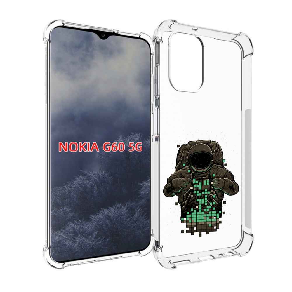 

Чехол MyPads космонавт с пикселями для Nokia G60 5G, Прозрачный, Tocco