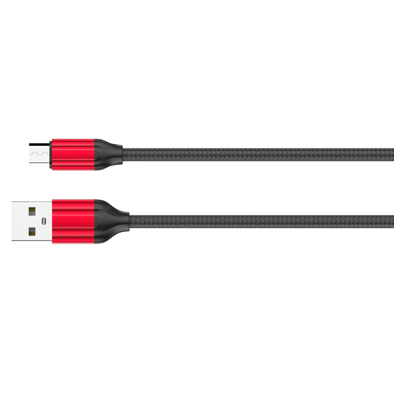 фото Ldnio ls432/ usb кабель micro/ 2m/ 2.4a/ медь: 120 жил/ нейлоновая оплетка/ red