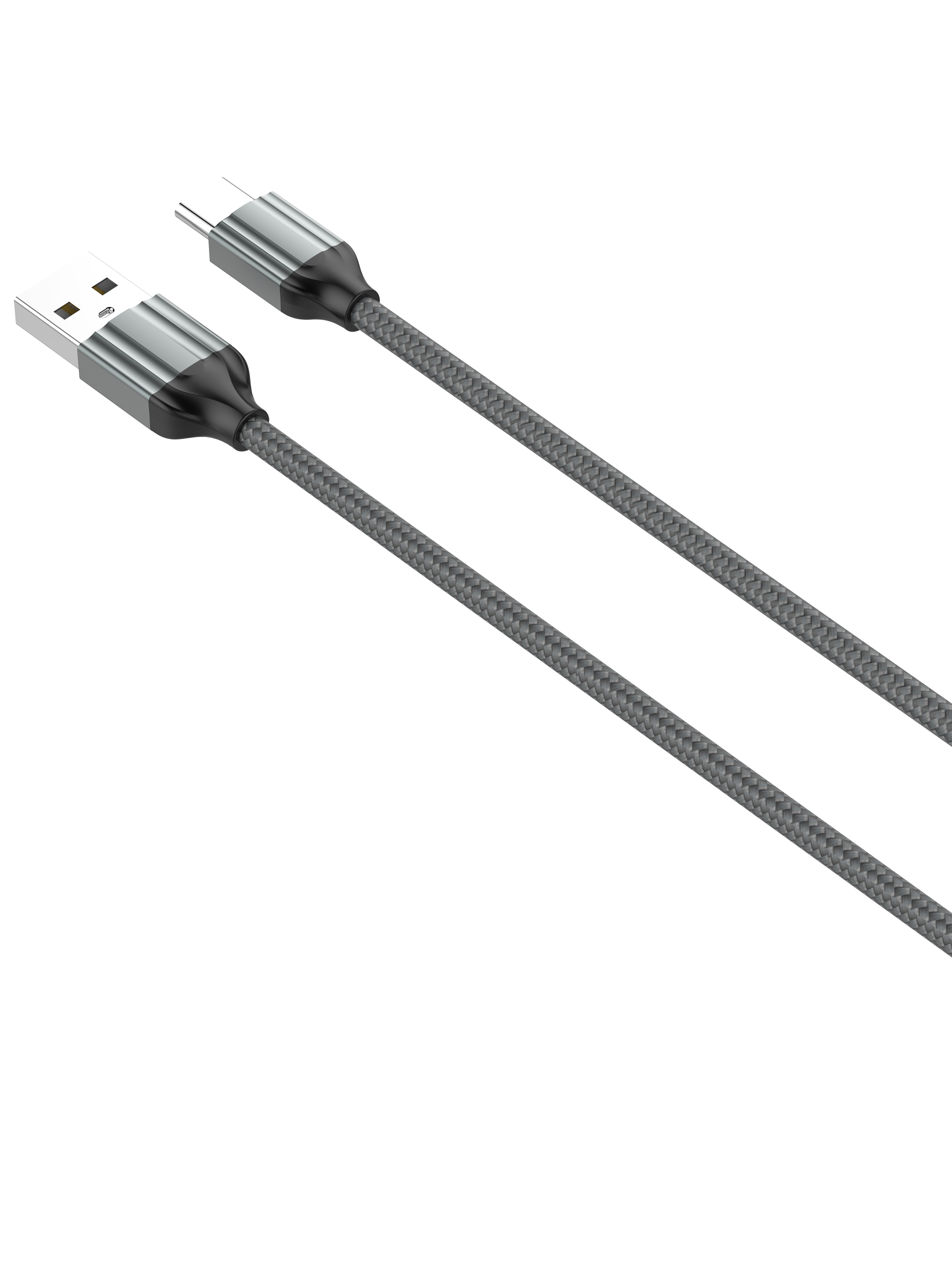 фото Ldnio ls432/ usb кабель micro/ 2m/ 2.4a/ медь: 120 жил/ нейлоновая оплетка/ gray