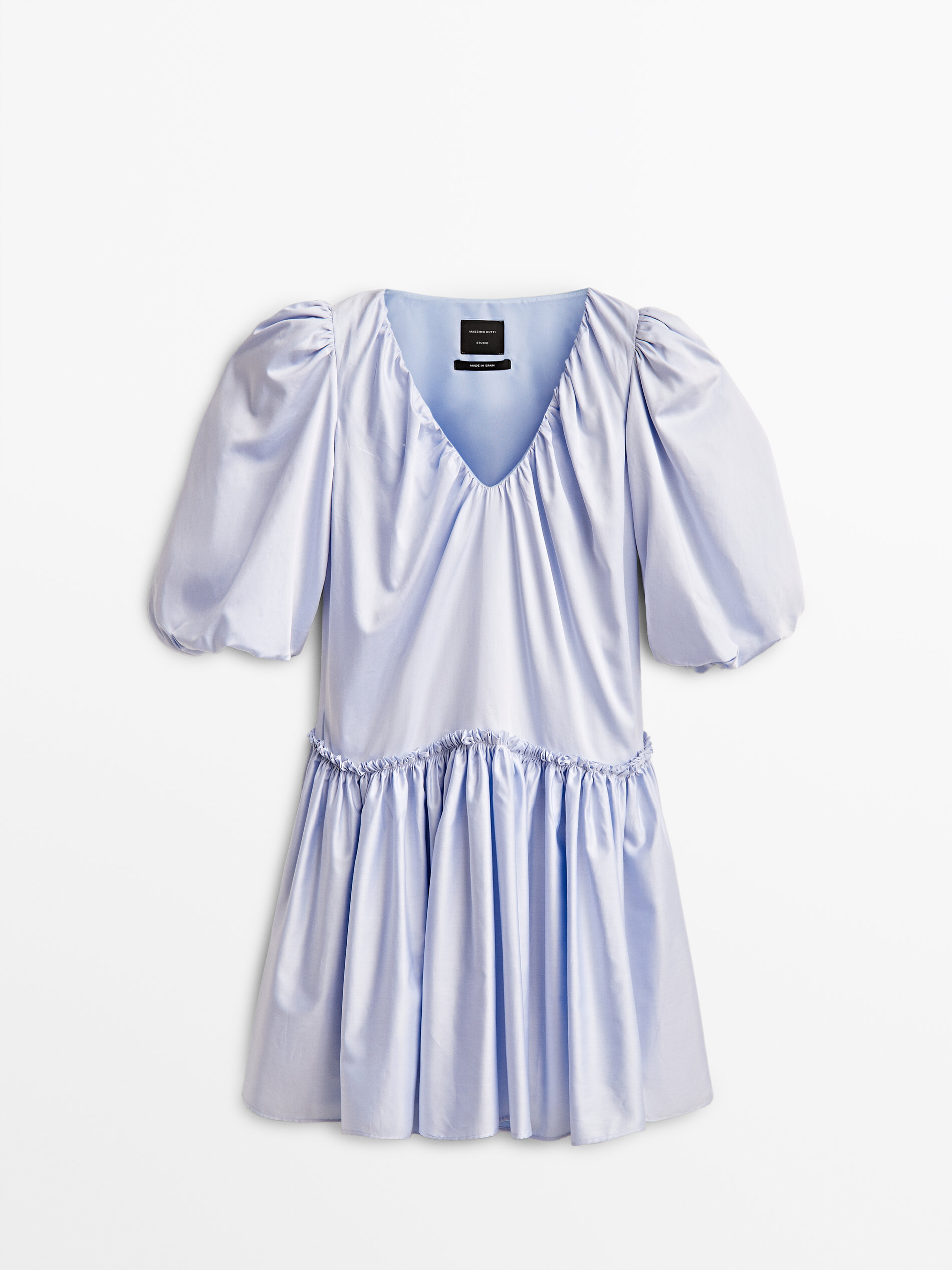 

Платье женское Massimo Dutti 09243952403 голубое M, 09243952403