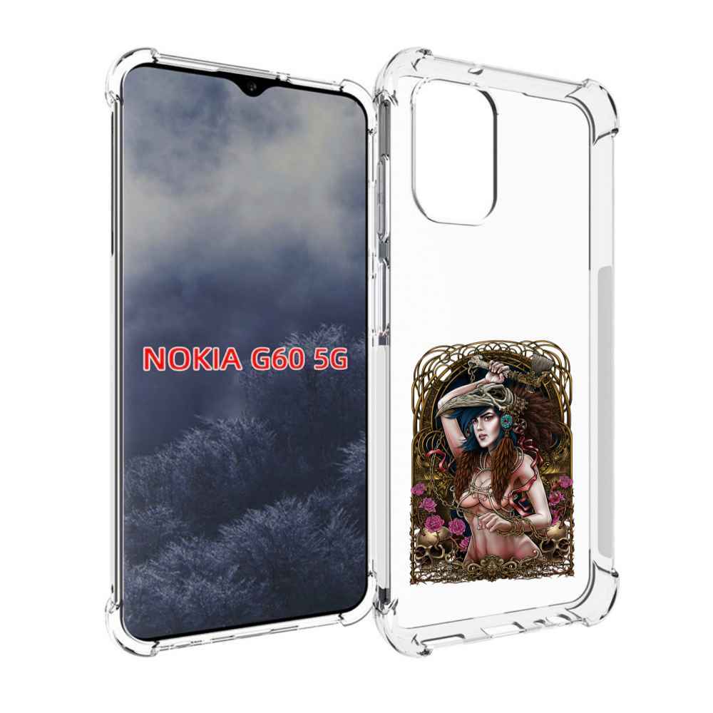

Чехол MyPads красивая девушка рисунок для Nokia G60 5G, Прозрачный, Tocco
