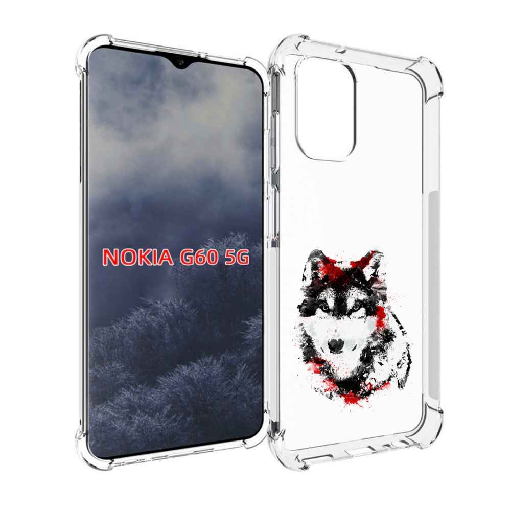 

Чехол MyPads кровавый волк для Nokia G60 5G, Прозрачный, Tocco