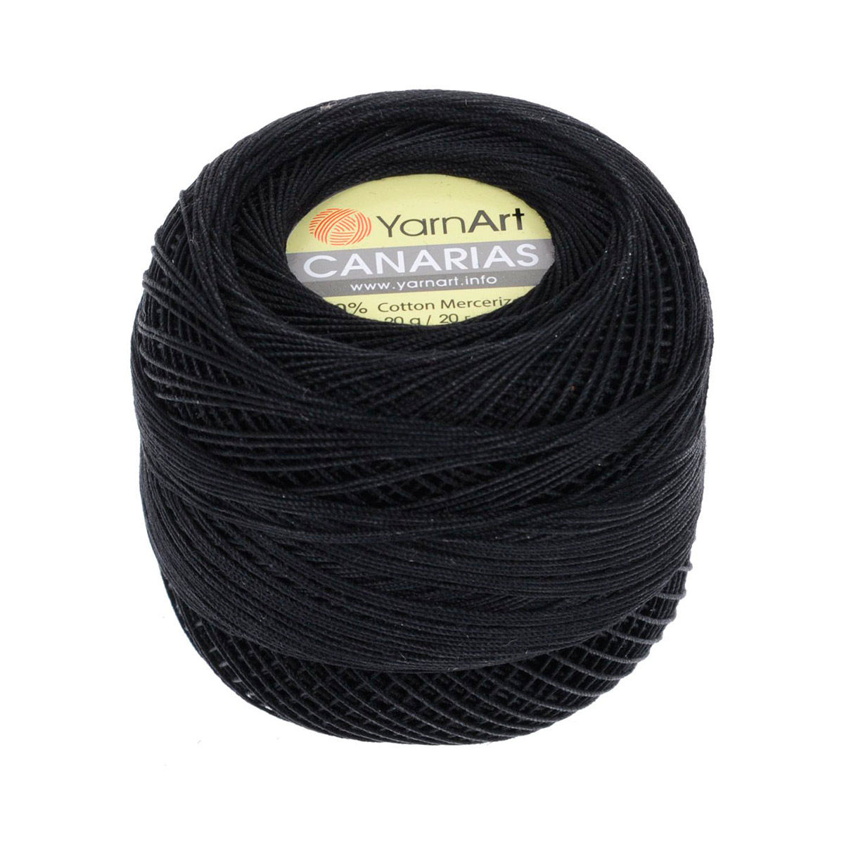 

Пряжа YarnArt Canarias 20г, 203м (мерсеризированный хлопок) (9999 чёрный), 10 мотков, Черный, Canarias