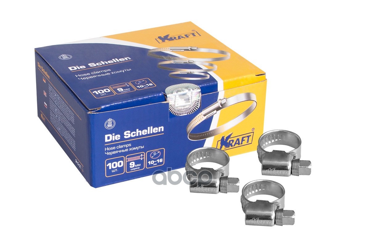 фото Хомут kraft 10-16мм червячный kraft арт. kt880201