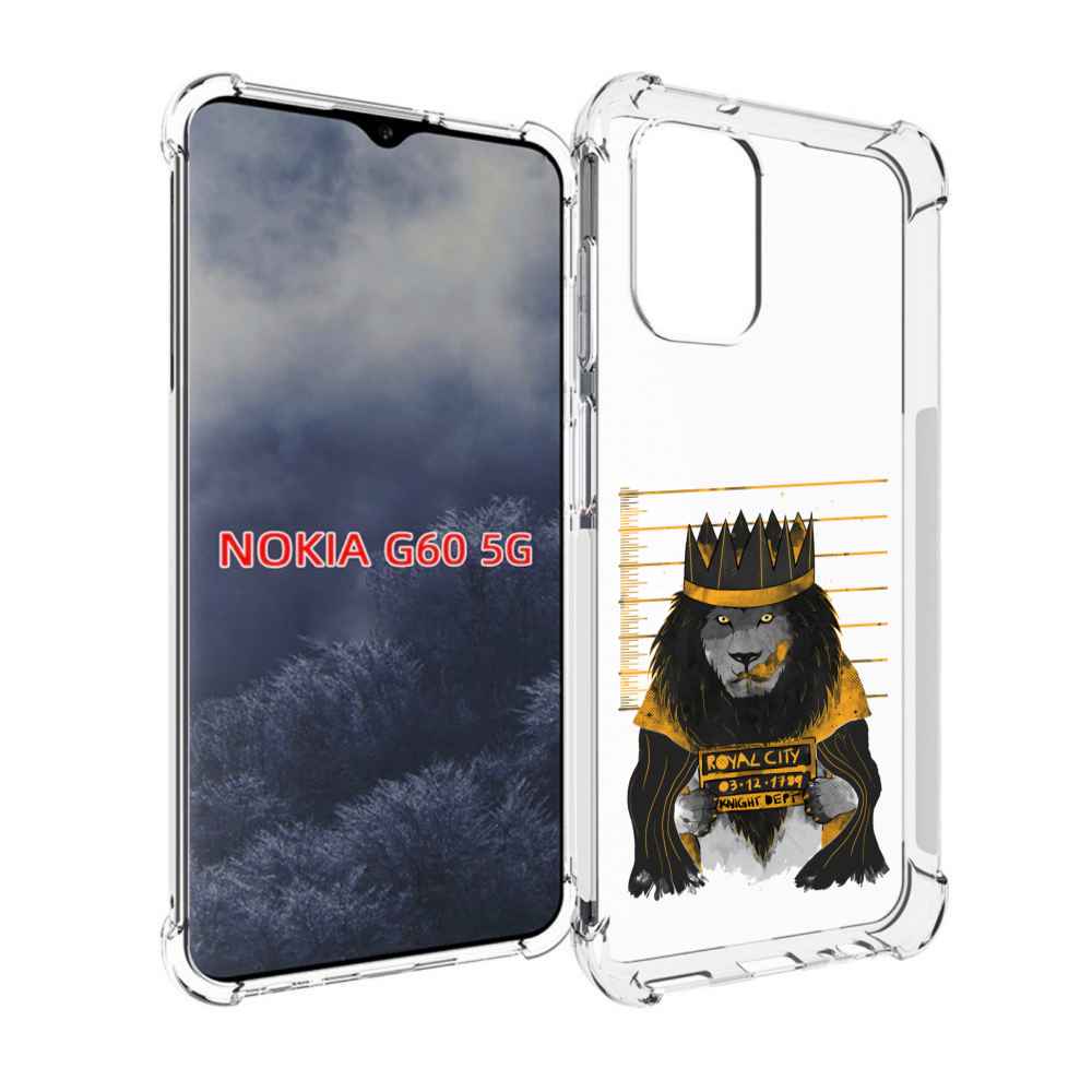 

Чехол MyPads лев в законе для Nokia G60 5G, Прозрачный, Tocco