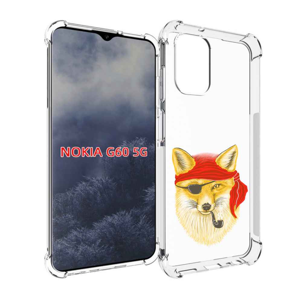 

Чехол MyPads лиса-пират для Nokia G60 5G, Прозрачный, Tocco