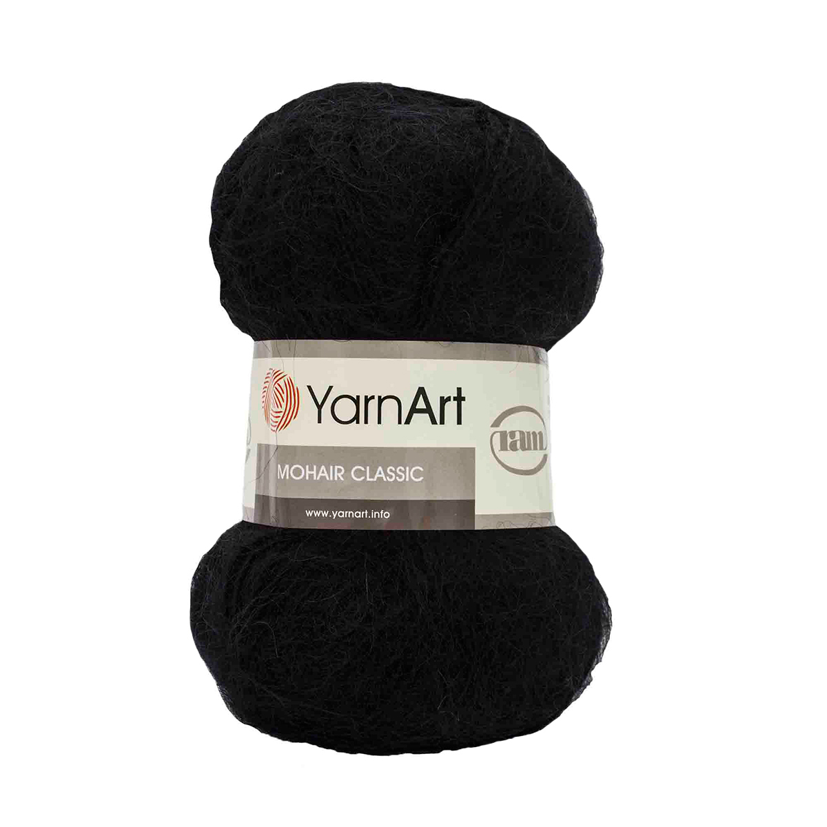 

Пряжа YarnArt 372026_00004 Mohair 102 чёрный, Mohair