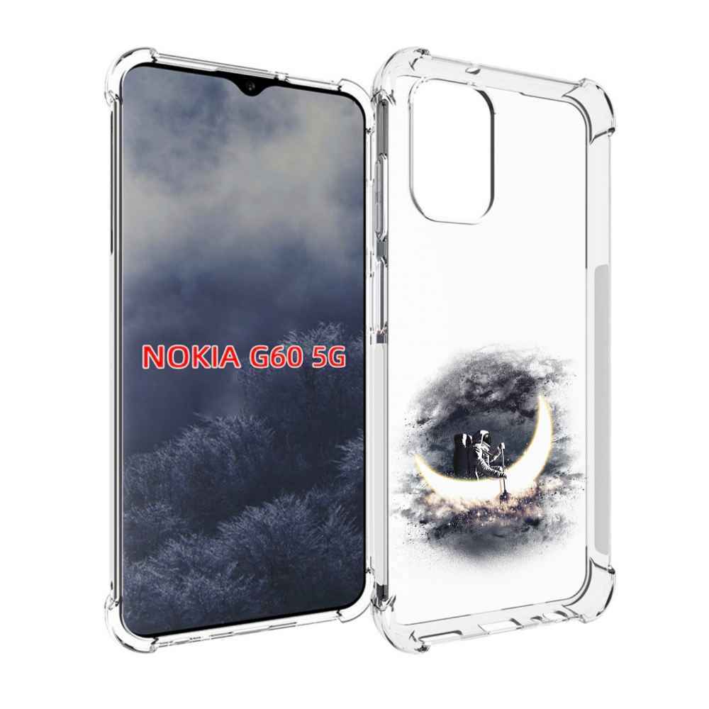 

Чехол MyPads лунный путешественник для Nokia G60 5G, Прозрачный, Tocco