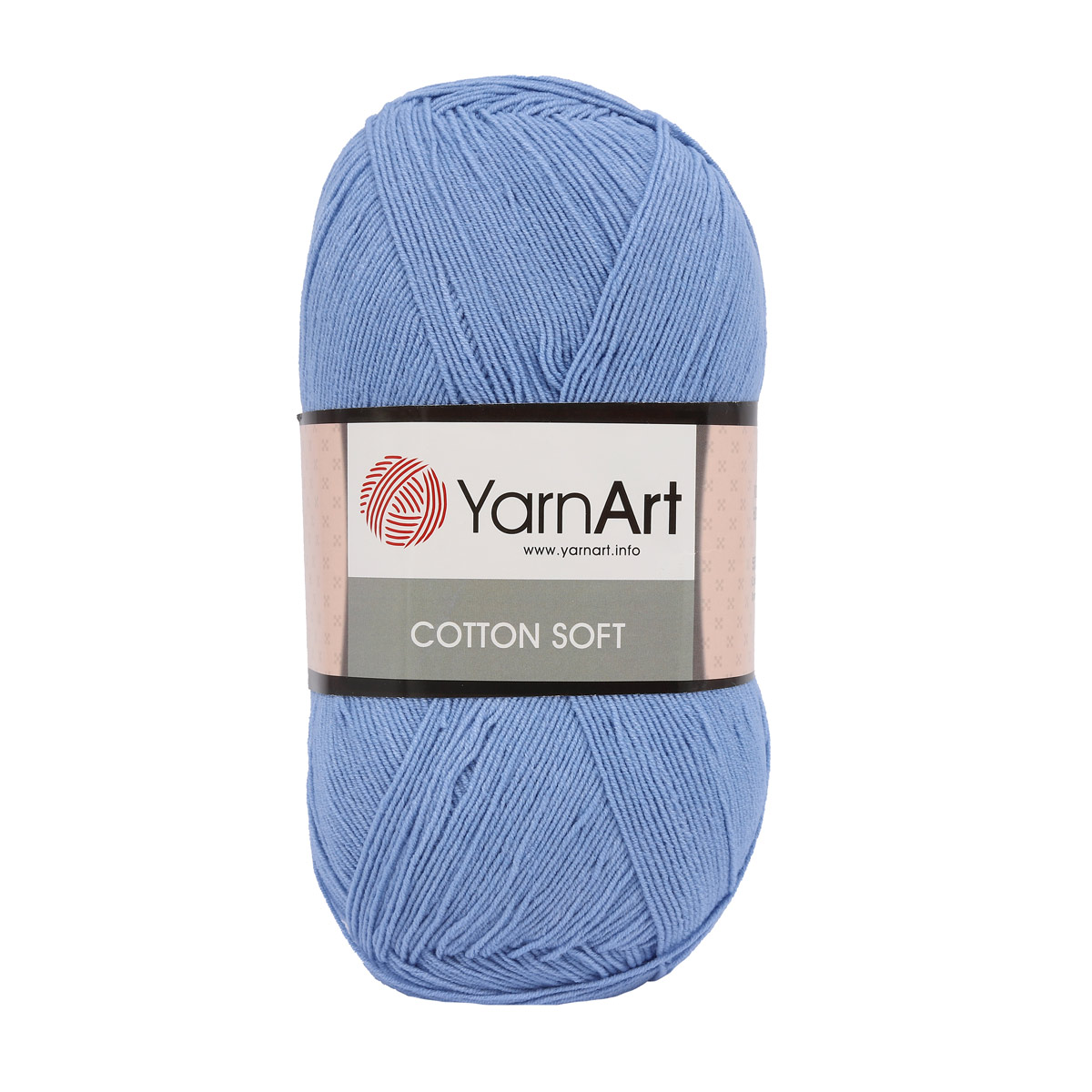 

Пряжа YarnArt 'Cotton soft', 100г, 600м (хлопок, акрил) (15 голубой), 5 мотков, Cotton soft