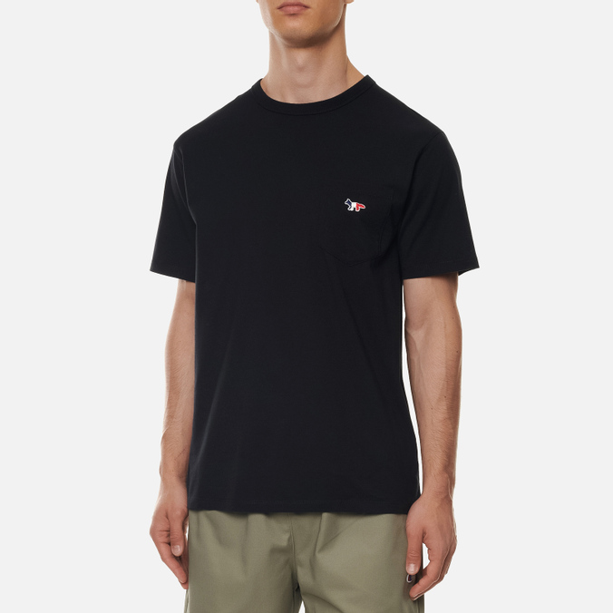 

Футболка мужская Maison Kitsune FM00120KJ0010-P199 черная XS, FM00120KJ0010-P199