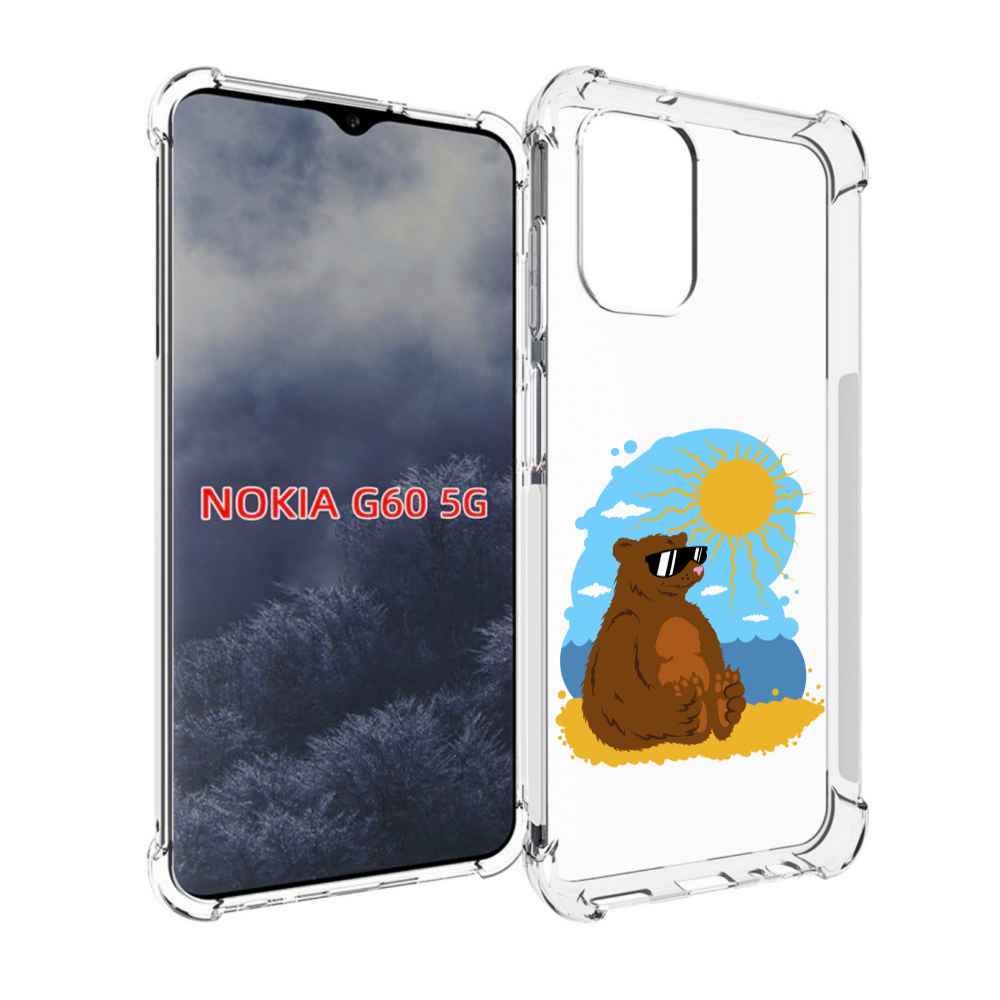 

Чехол MyPads медведь на чиле для Nokia G60 5G, Прозрачный, Tocco