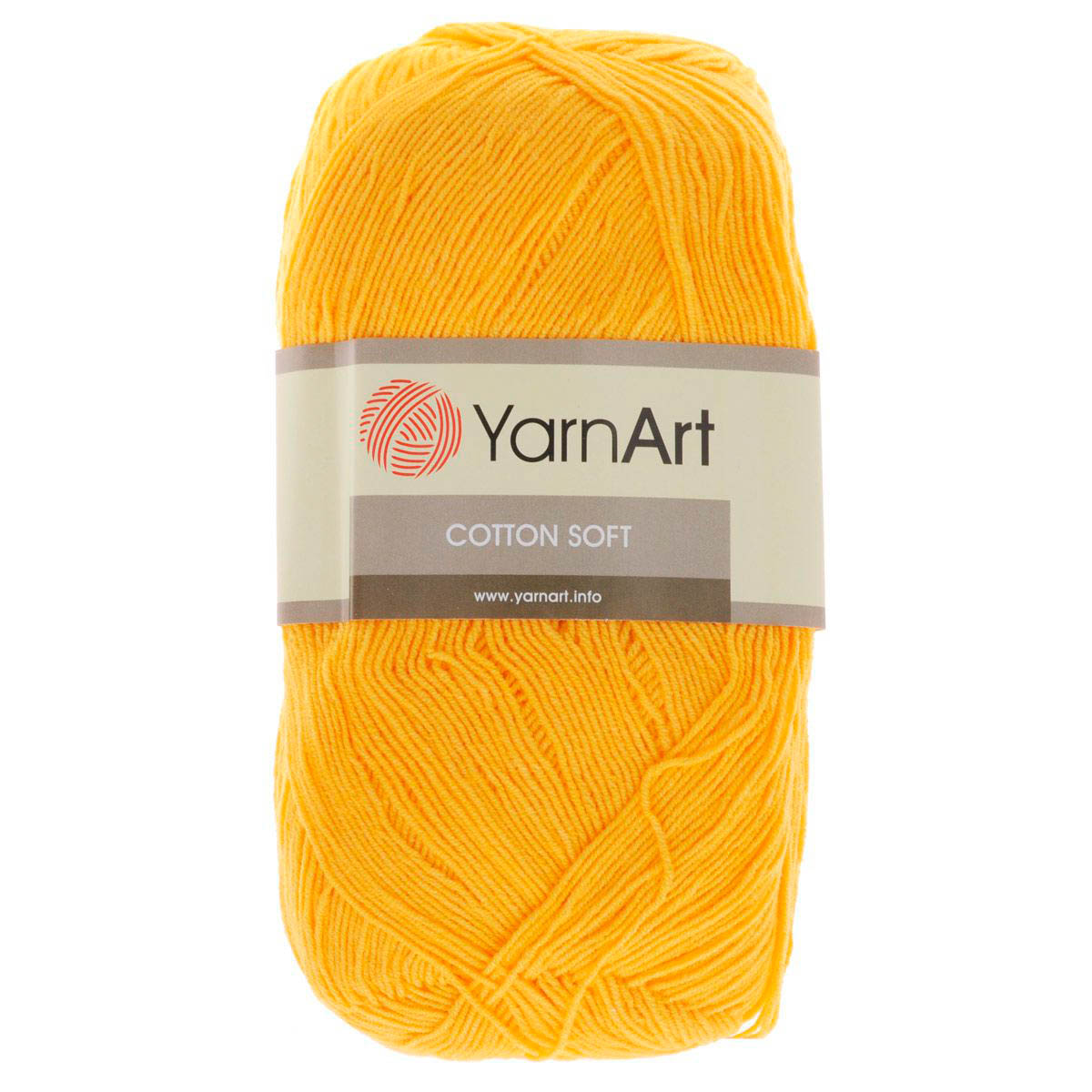 

Пряжа YarnArt 'Cotton soft', 100г, 600м (хлопок, акрил) (35 жёлтый), 5 мотков, Желтый, Cotton soft
