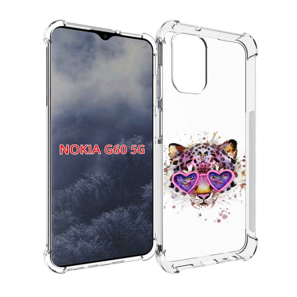 

Чехол MyPads модный леопард для Nokia G60 5G, Прозрачный, Tocco