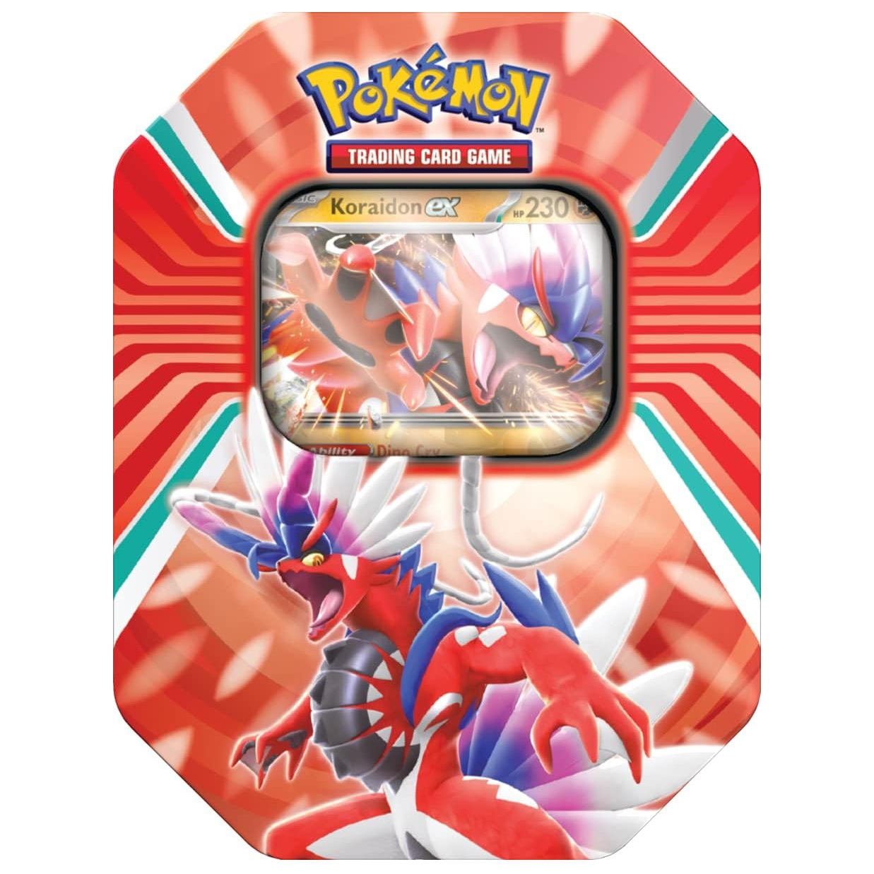 Дополнение Nintendo для Покемон ККИ: Pokemon Paldea Legends Tin Koraidon ex англ