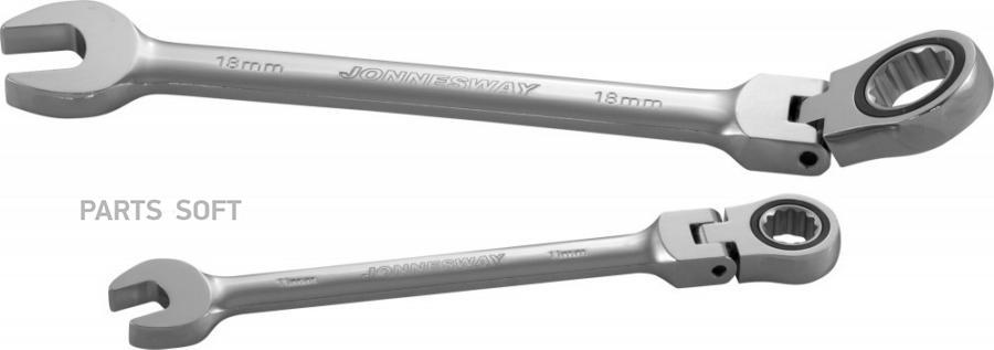 

JONNESWAY W66116 Ключ гаечный комбинированный трещоточный карданный, 16 мм