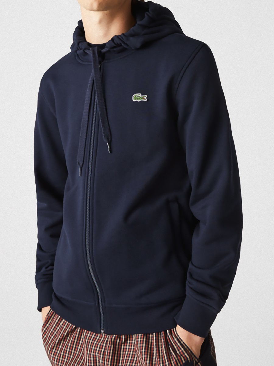 

Толстовка мужская Lacoste SH1551-423 синяя S, SH1551-423