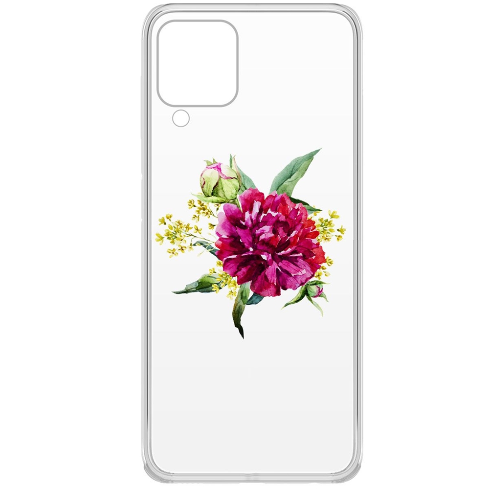 Чехол-накладка Цветочная акварель для Samsung Galaxy A22/M22 (A225/M225)