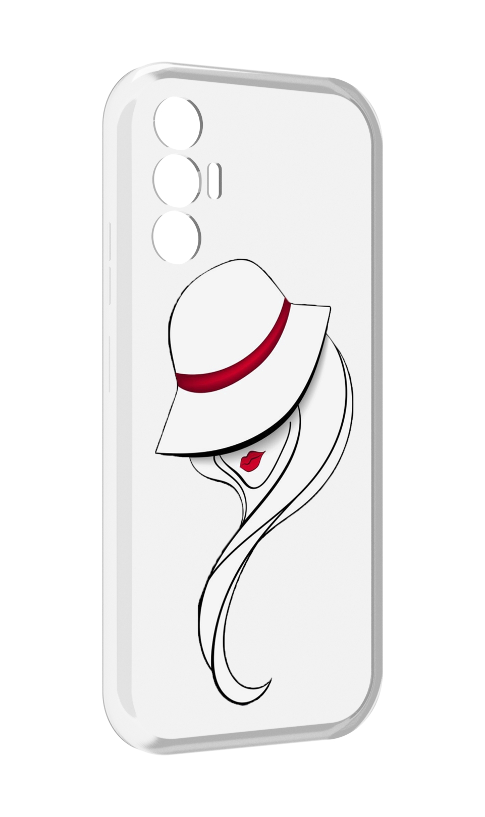 

Чехол MyPads Лого женский для Tecno Pova 3, Прозрачный, Tocco
