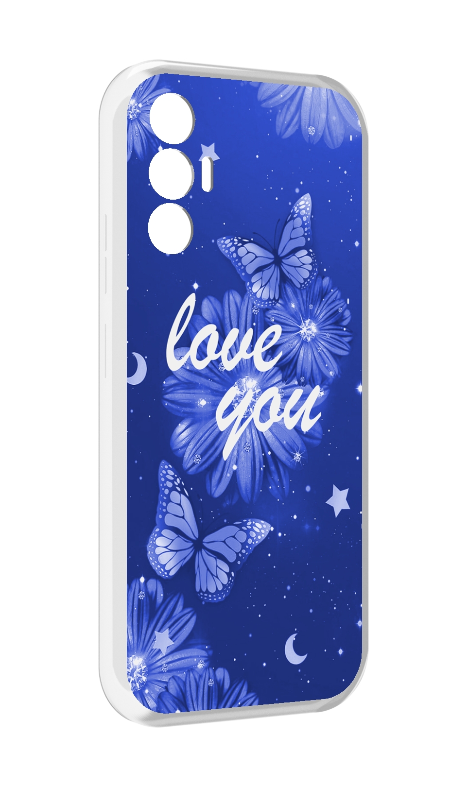

Чехол MyPads Люблю-тебя-с-бабочками для Tecno Pova 3, Прозрачный, Tocco