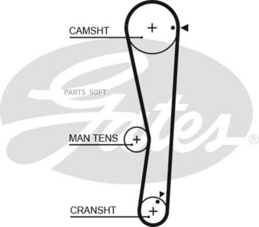 

GATES Ремень ГРМ [109 зуб.,25mm] MITSUBISHI Colt V/Lancer 1.3/1.6, DAEWOO Matiz 1,0 98 ->