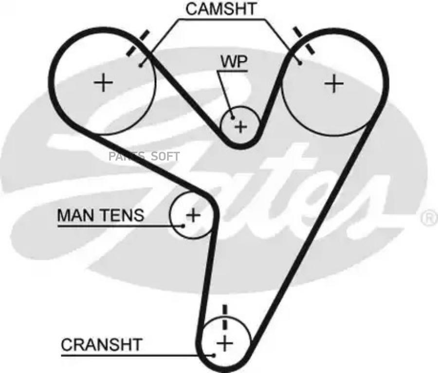 

GATES Ремень ГРМ Gates T-279