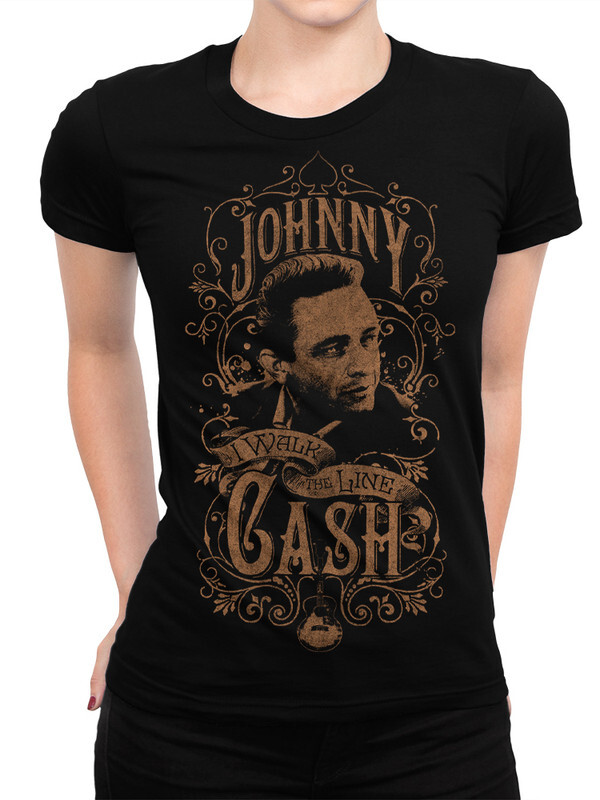 

Футболка женская DreamShirts Studio Джонни Кэш 309-cash-1 черная L, Черный, Джонни Кэш 309-cash-1