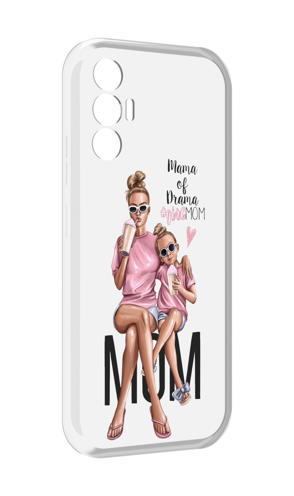 

Чехол MyPads Мама-мечты женский для Tecno Pova 3, Прозрачный, Tocco