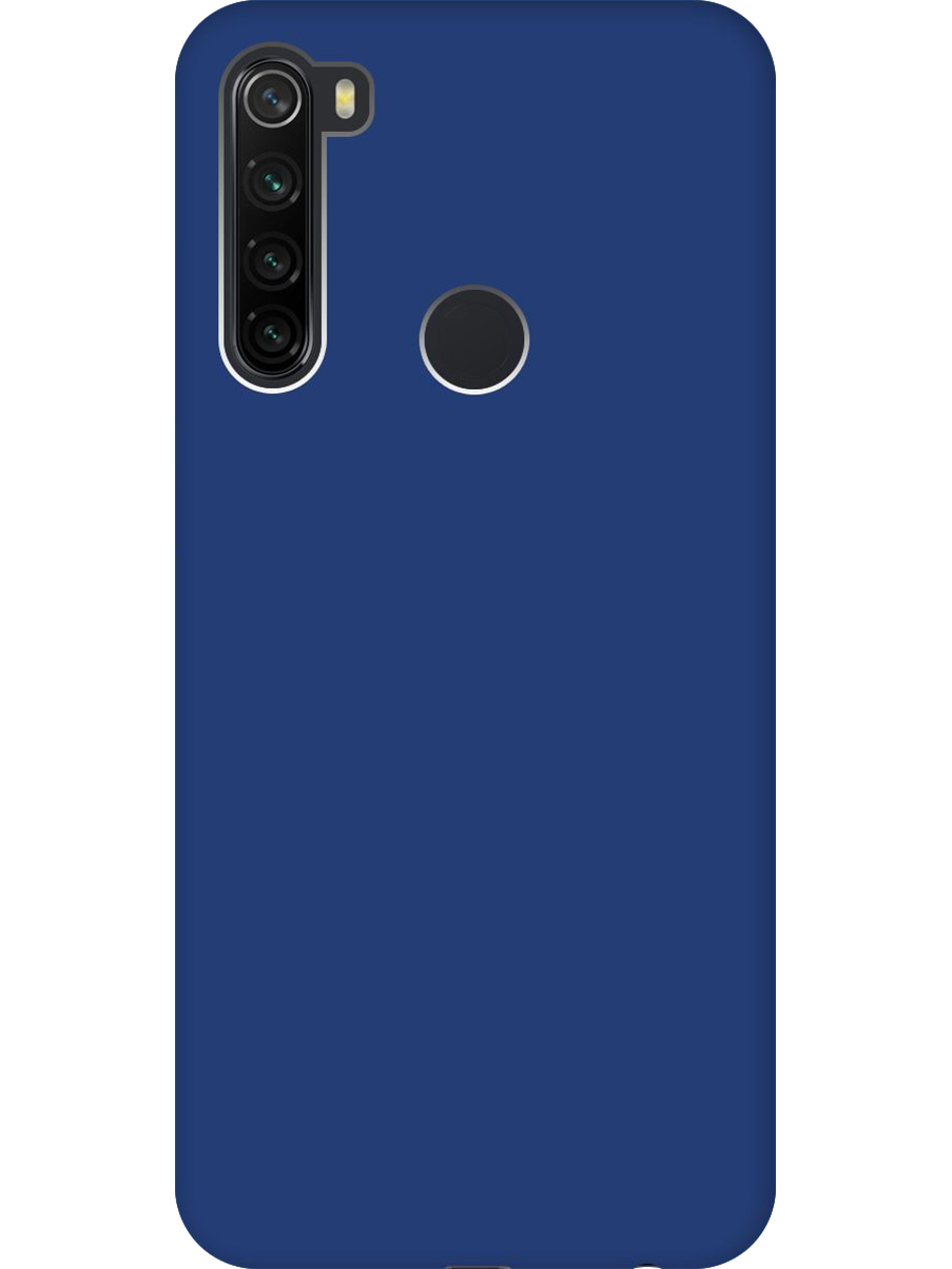 

Силиконовый чехол на Xiaomi Redmi Note 8T матовый синий, 722349013
