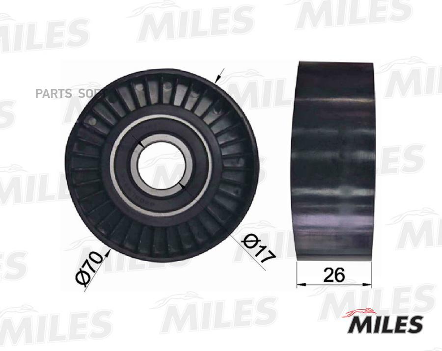 

MILES Ролик ремня приводного CHRYSLER/JEEP/MAZDA 2.0/4.2/5.7/6.1