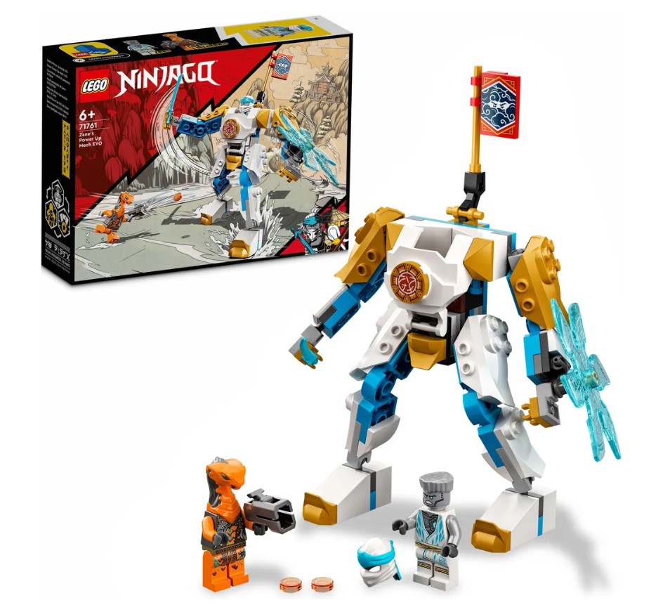 

Конструктор LEGO Ninjago 71761 Могучий робот ЭВО Зейна, 95 деталей, 71761