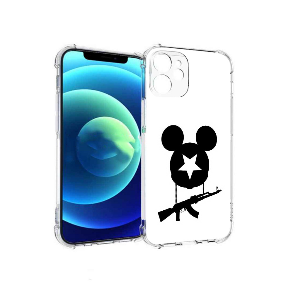 

Чехол MyPads Tocco для Apple iPhone 12 mini АК Микки (PT157566.610.26), Прозрачный, Tocco