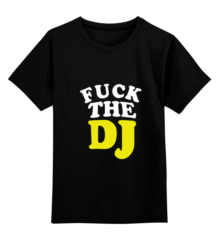 

Футболка детская Printio Fuck the dj цв. черный р. 104, Fuck the dj