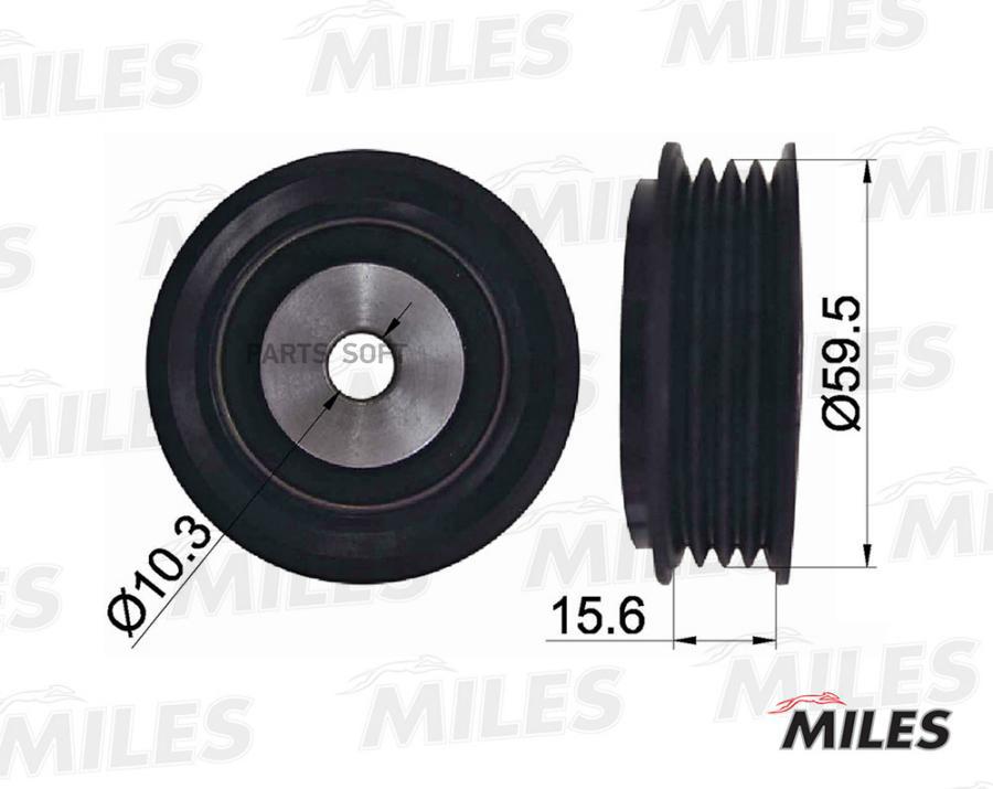 

MILES Ролик ремня приводного AUDI A4/A6/VW PASSAT 1.6-1.9D 95-05