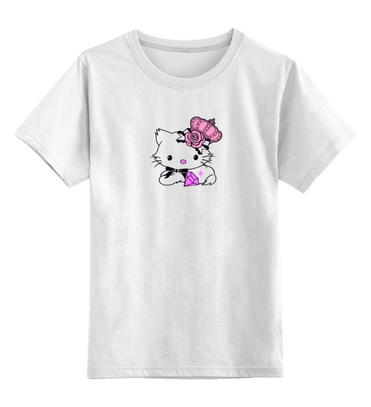 

Футболка детская Printio Кошка королева цв. белый р. 104, Кошка королева