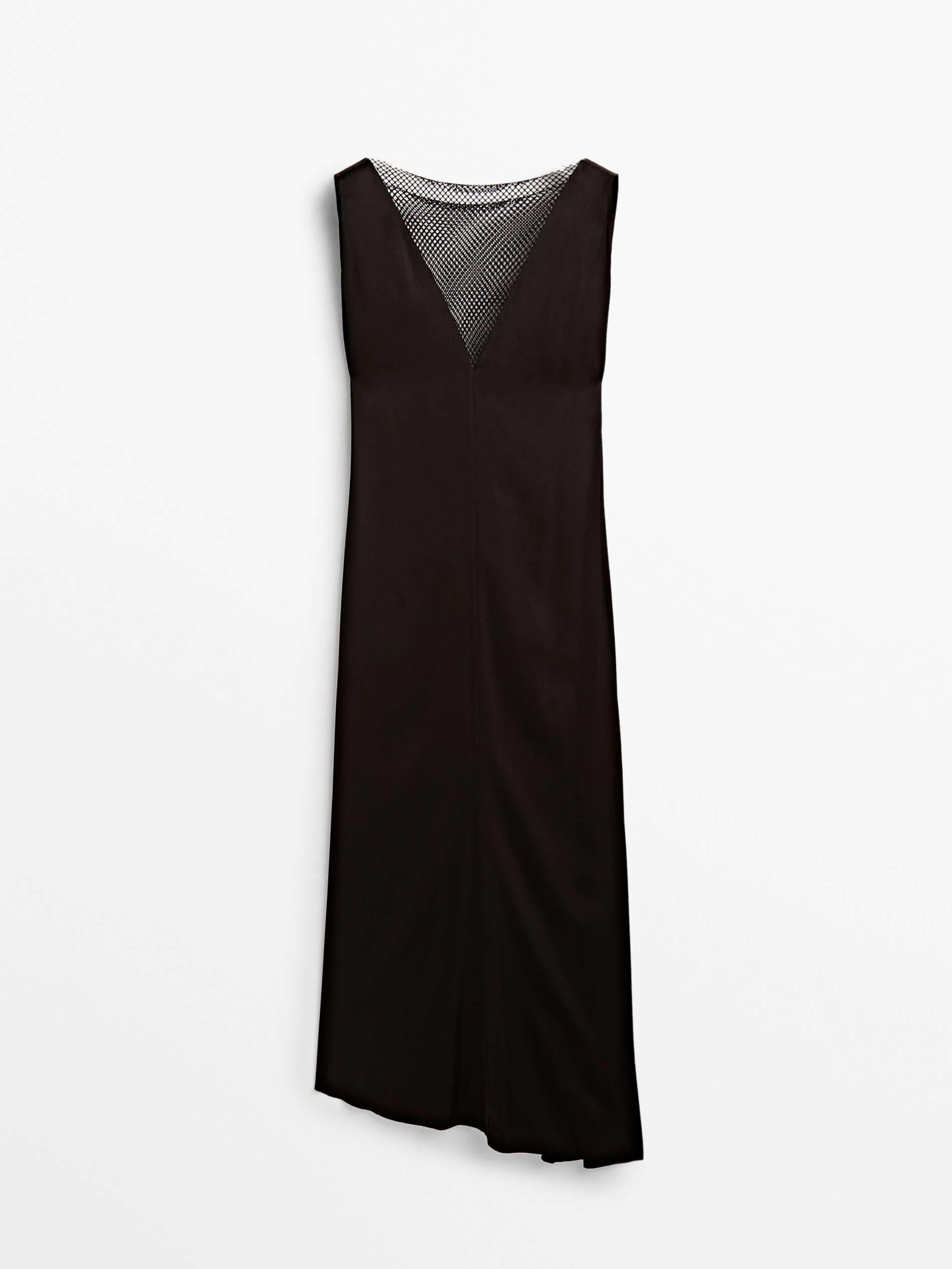 

Платье женское Massimo Dutti 06692872800 черное XL, 06692872800