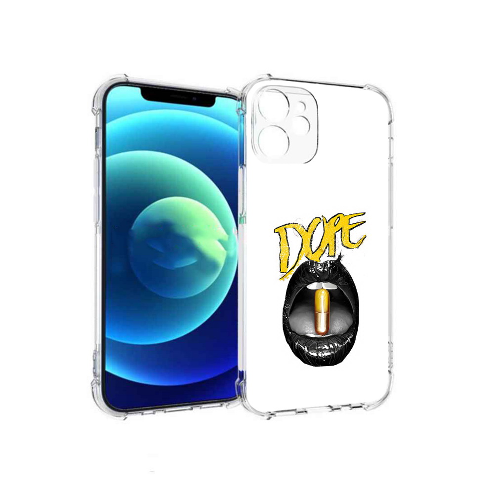 

Чехол MyPads Tocco для Apple iPhone 12 mini губы (PT157566.610.303), Прозрачный, Tocco