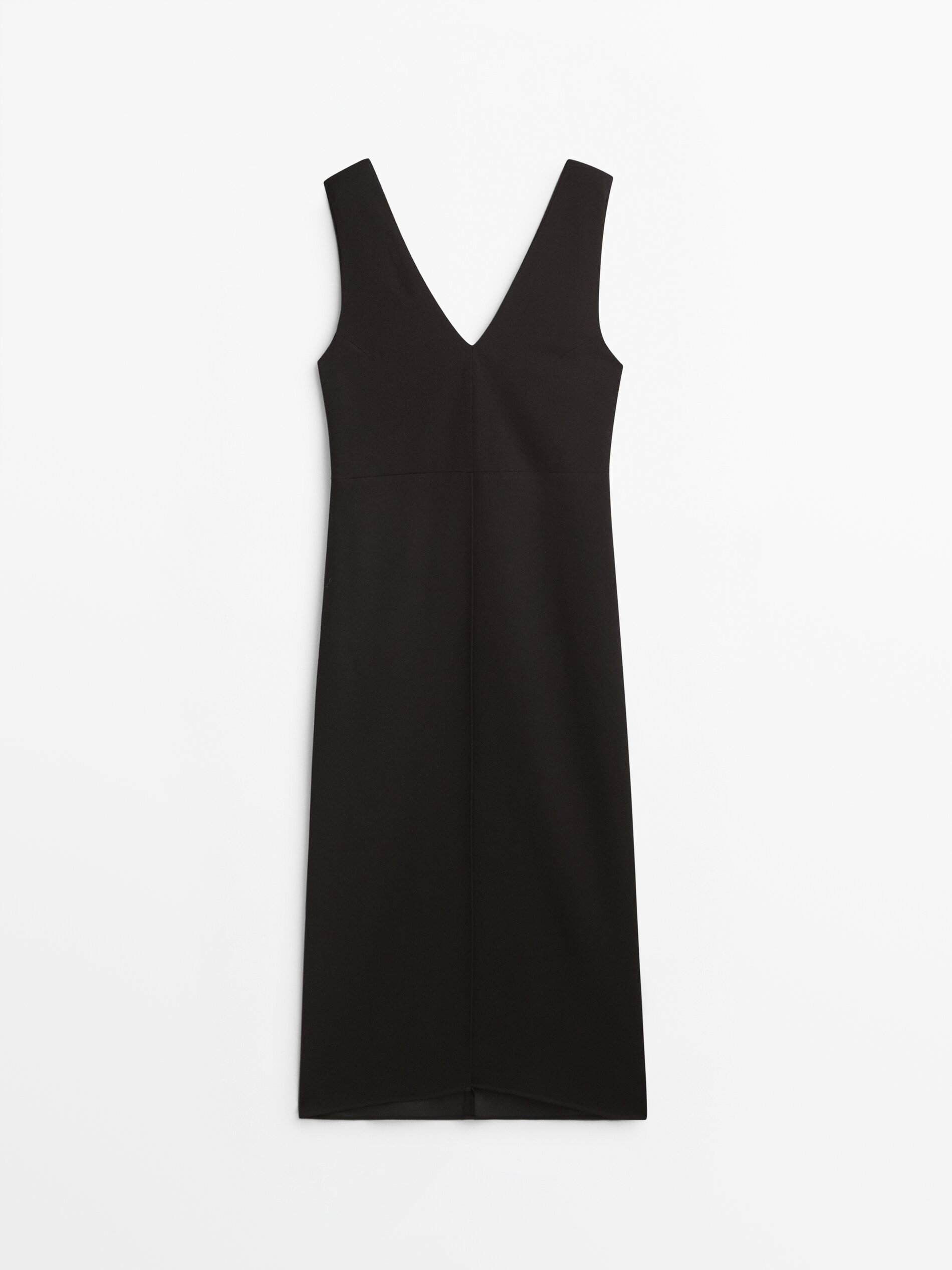 

Платье женское Massimo Dutti 06690704800 черное S, 06690704800