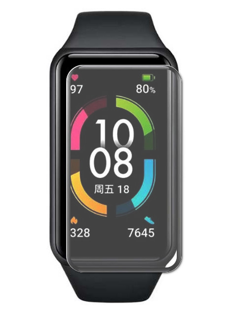 Aксессуар Защитное стекло Red Line для Honor Band 6 PMMA 3D Black УТ000024744