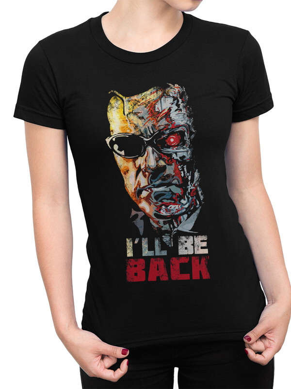 Футболка женская DreamShirts Studio Терминатор 324-terminator-1 черная XS