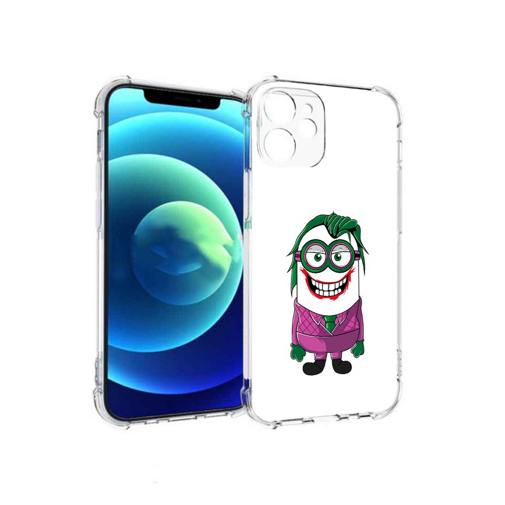 

Чехол MyPads Tocco для Apple iPhone 12 mini джокер миньон (PT157566.610.322), Прозрачный, Tocco