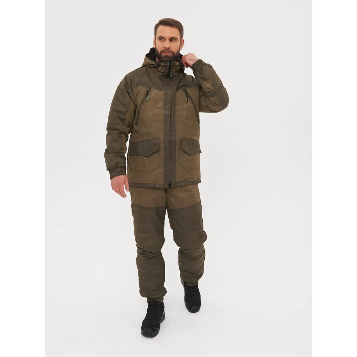 

Костюм зимний Huntsman Горка-Люкс ткань Breathable Camo цвет Хаки 48-50, 170-176, Горка-Люкс