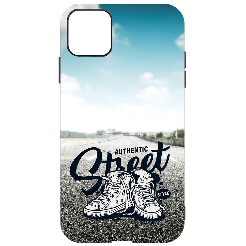 

Чехол-накладка Софт Кроссовки мужские Уличный стиль для iPhone 11, Черный, 249045