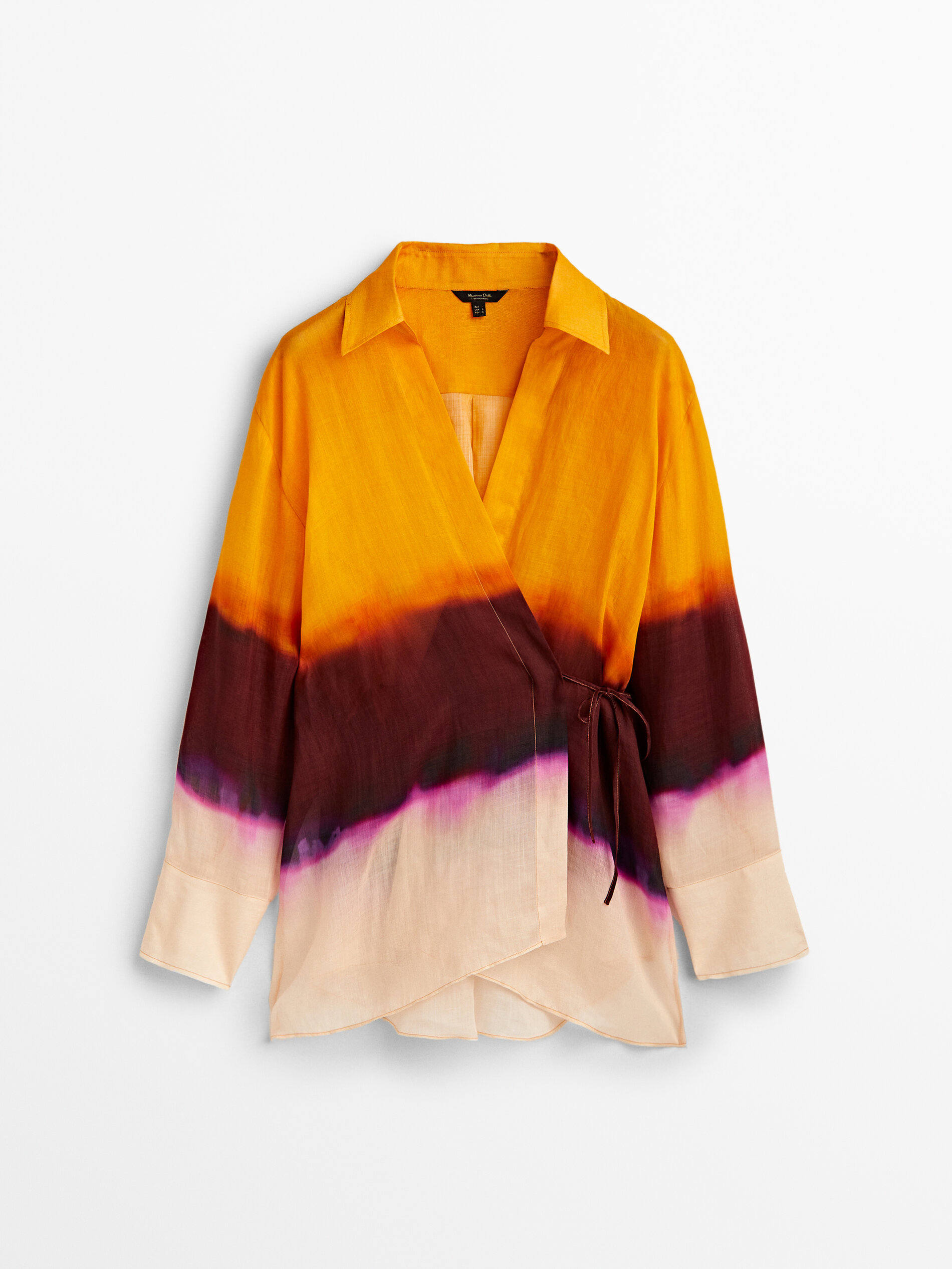 

Блуза женская Massimo Dutti 05101802615 оранжевая M, 05101802615