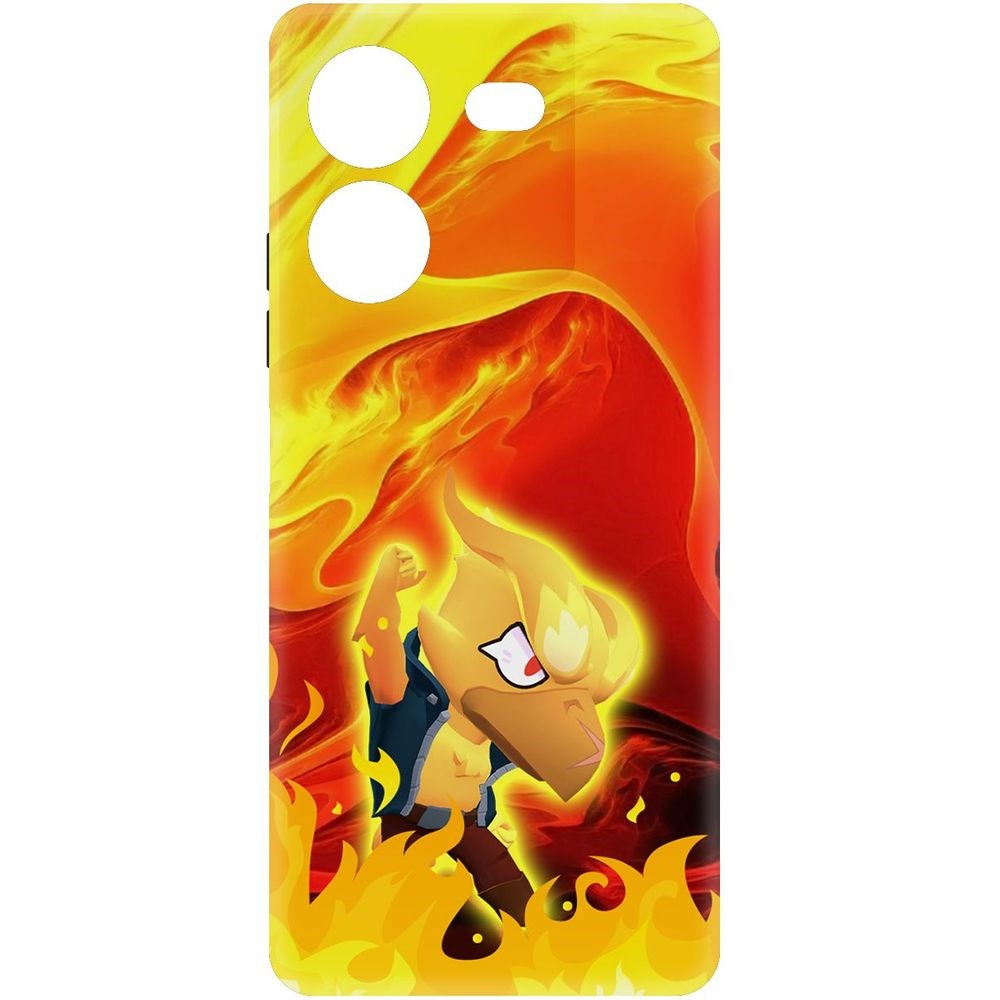

Чехол-накладка Krutoff Soft Case Brawl Stars - Ворон-Феникс для TECNO Pova 5 Pro черный