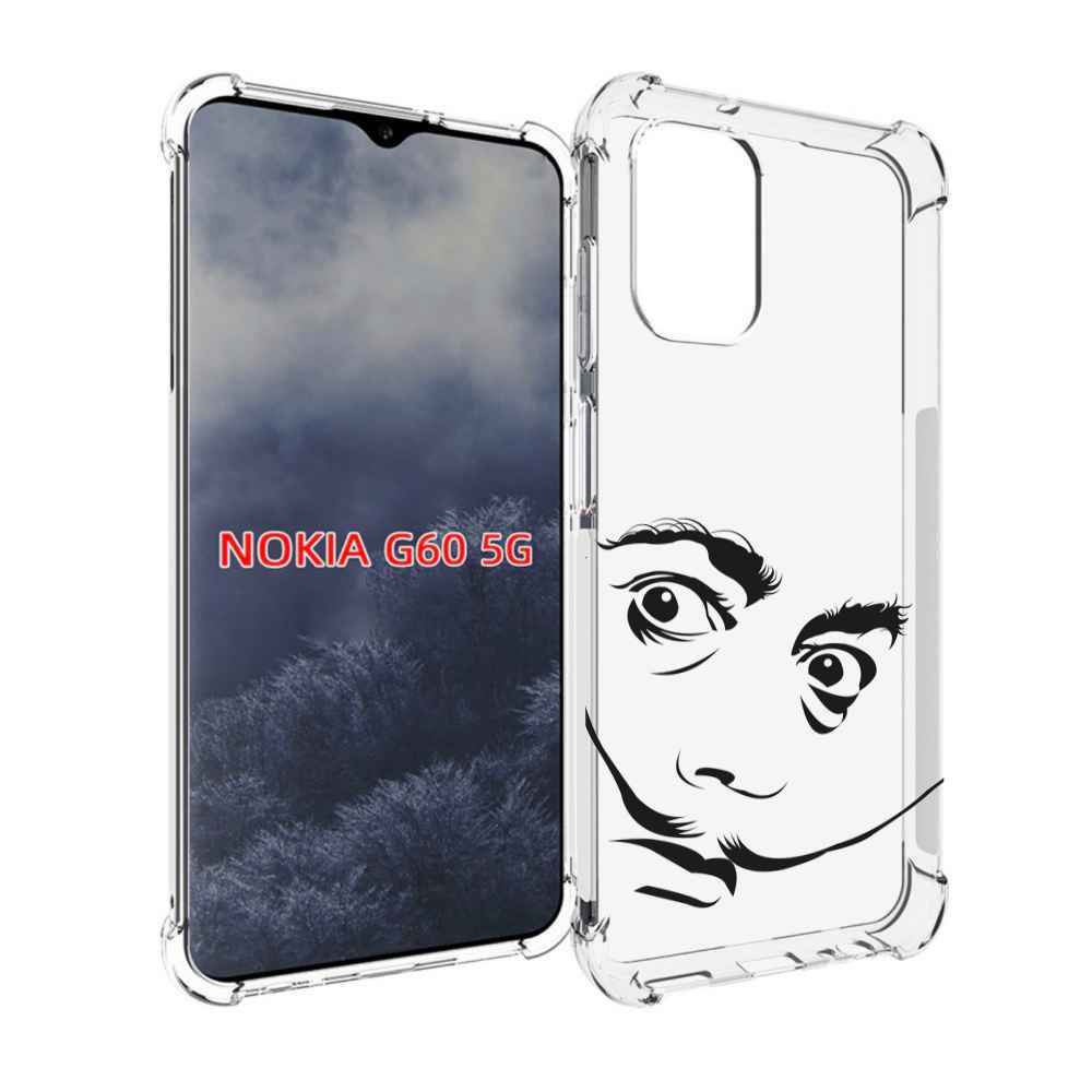 

Чехол MyPads мужчина с длинными усами для Nokia G60 5G, Прозрачный, Tocco