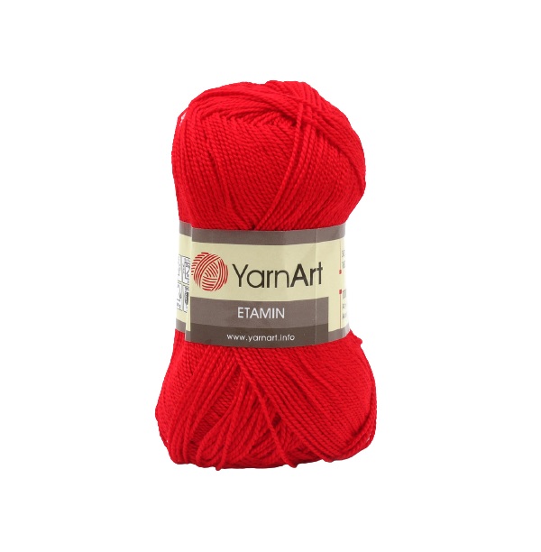 

Пряжа YarnАrt Etamin 30г, 180м (100% акрил) (434 красный), 10 мотков, Etamin